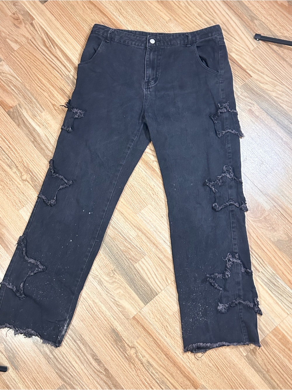 Black Distressed Women's Jeans